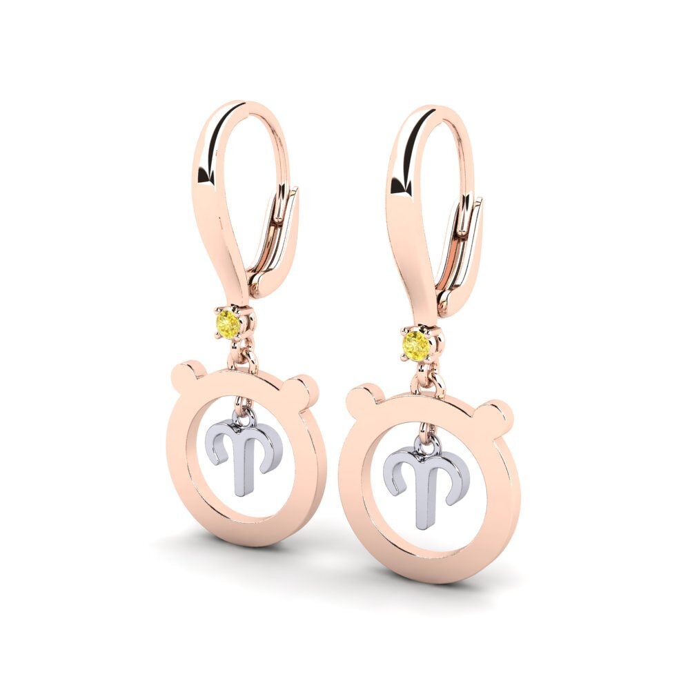 Yellow Sapphire Women's Earring Suning - Aries