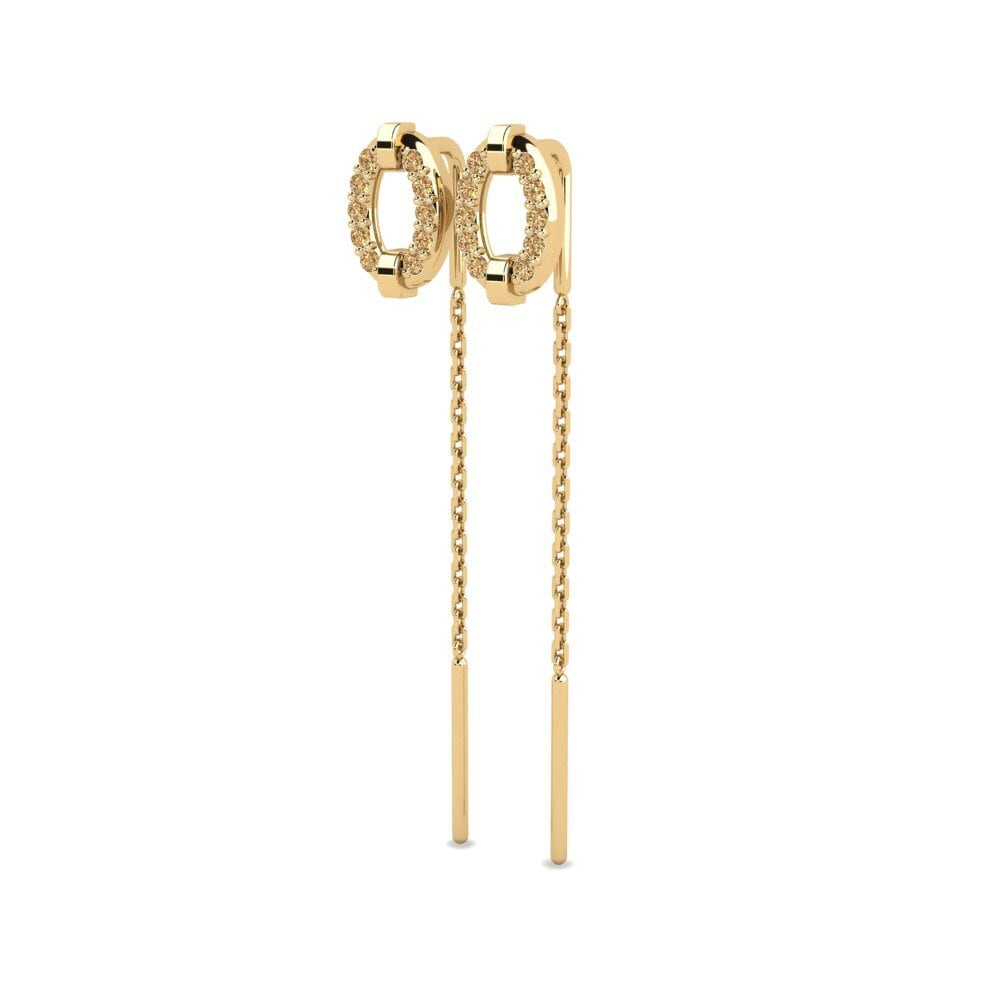 Brown Diamond Women's Earring Surrisu