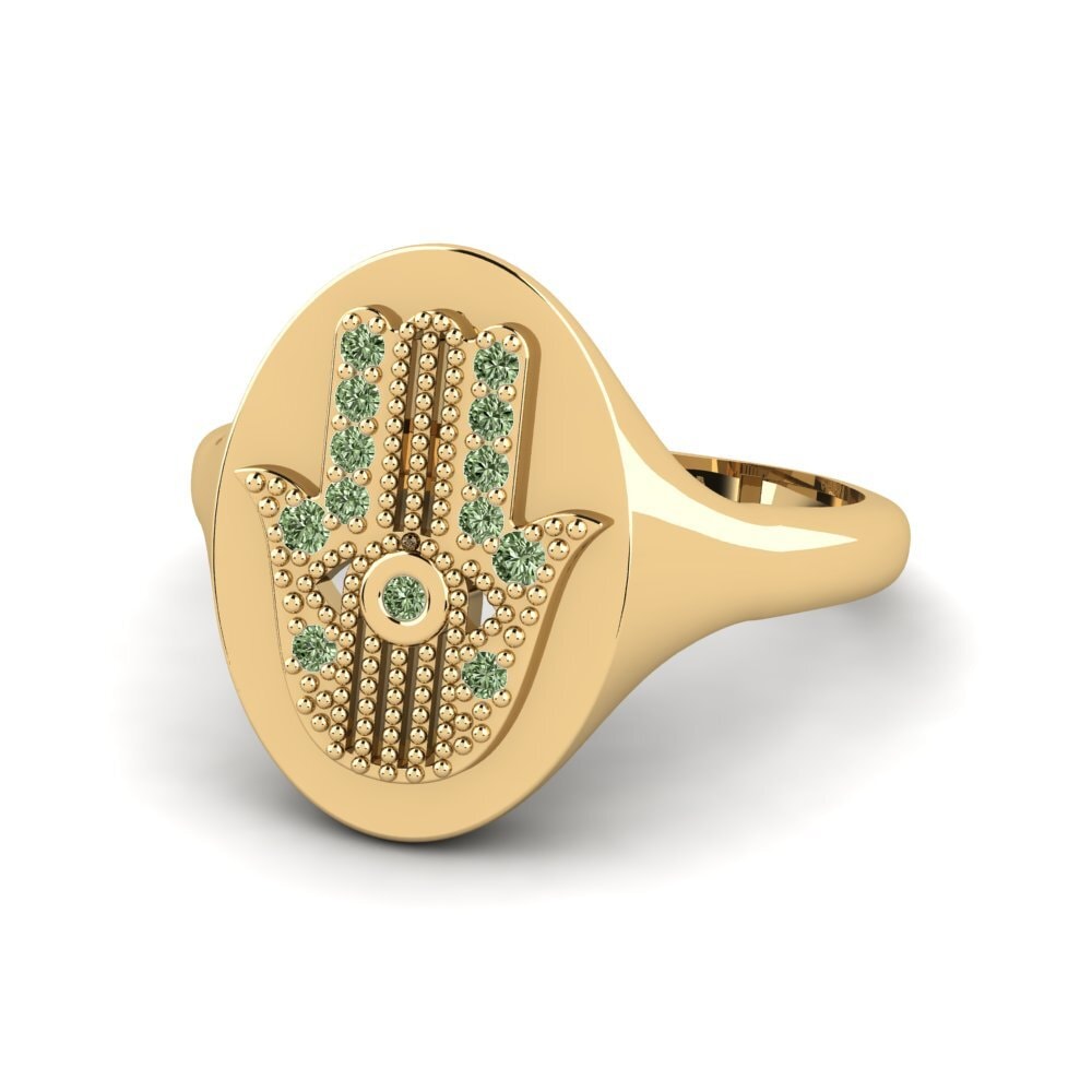 Green Diamond Ring Suspend