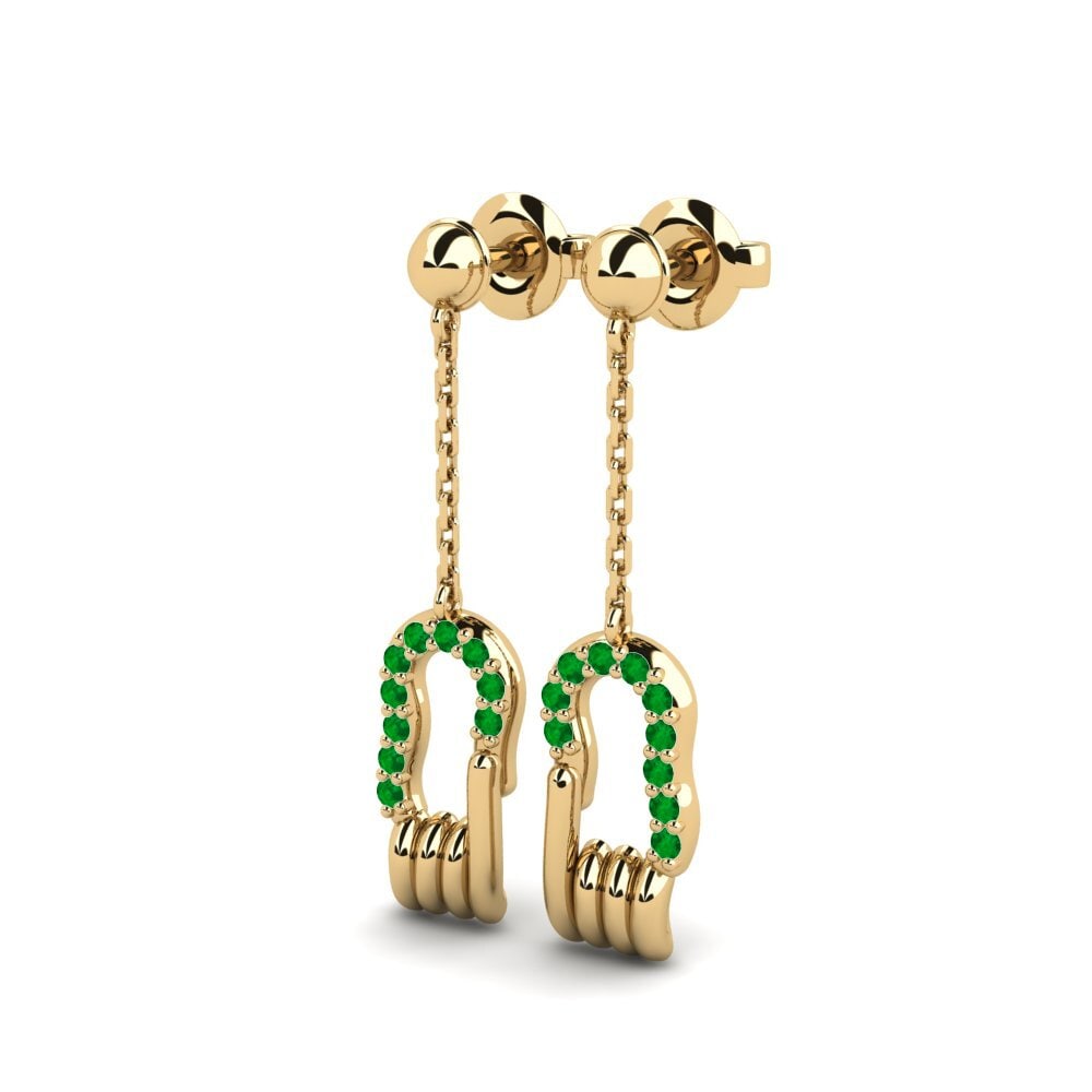 Émeraude Boucle d'oreille femme Susquehanna