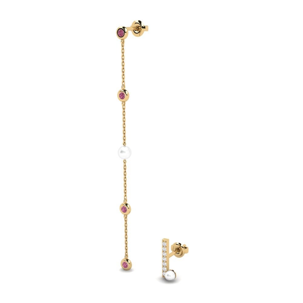 Đá Rhodolite Bông tai nữ Suvd - SET
