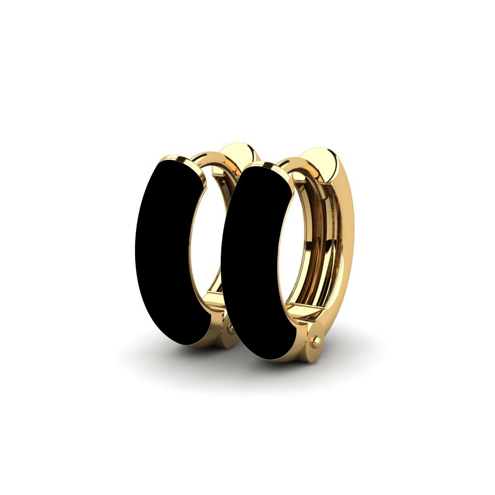 9k Oro Amarillo Pendientes Sven