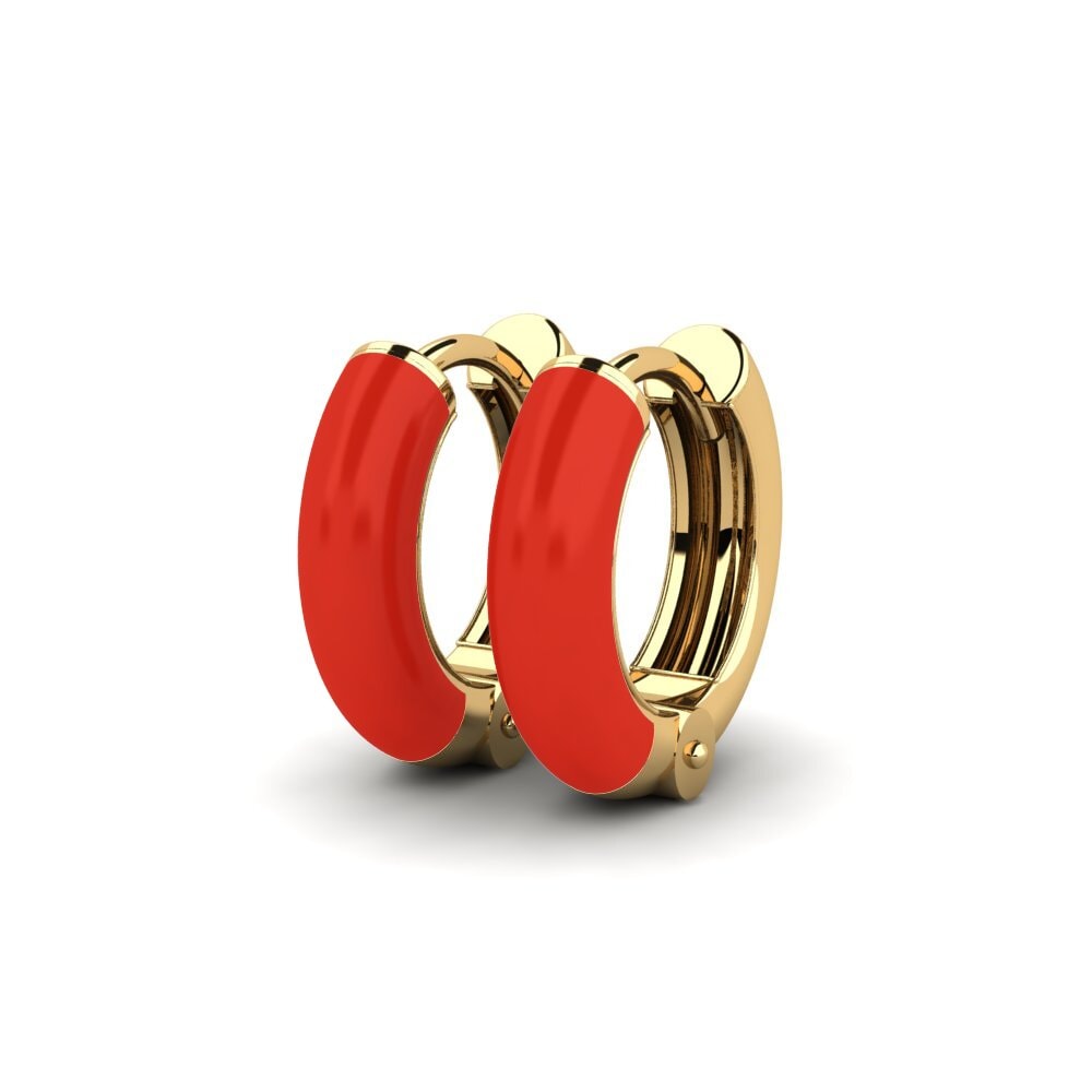 9k Oro Amarillo Pendientes Sven