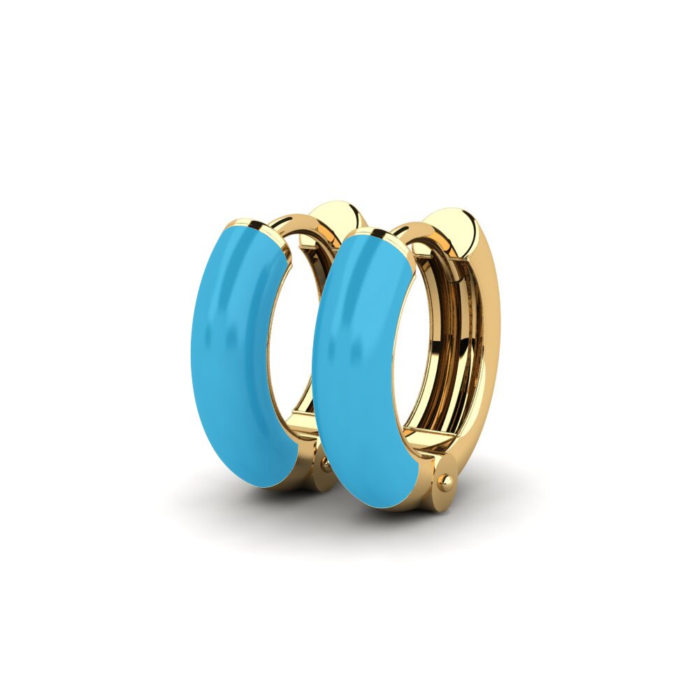 9k Oro Amarillo Pendientes Sven