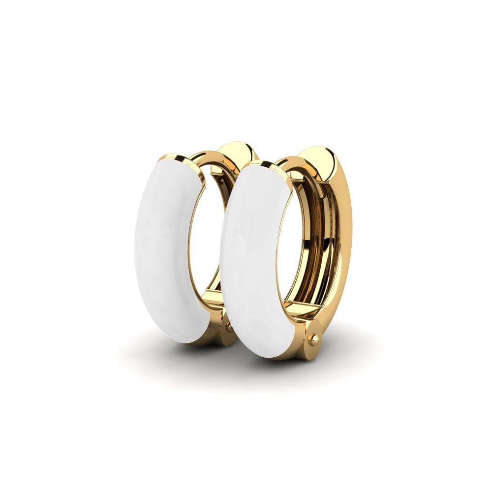 9k Oro Amarillo Pendientes Sven
