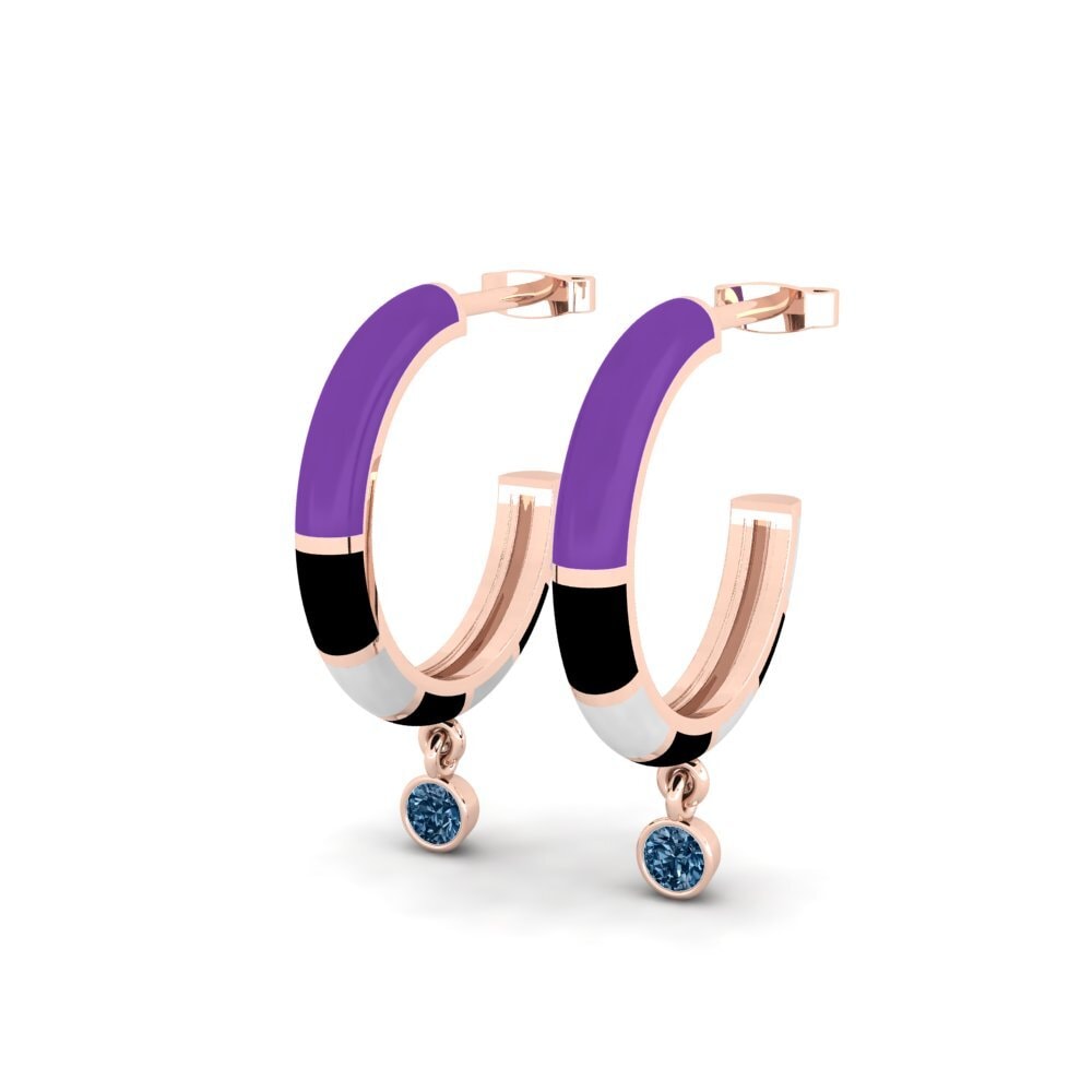 Diamante Azul Pendiente de mujer Svert