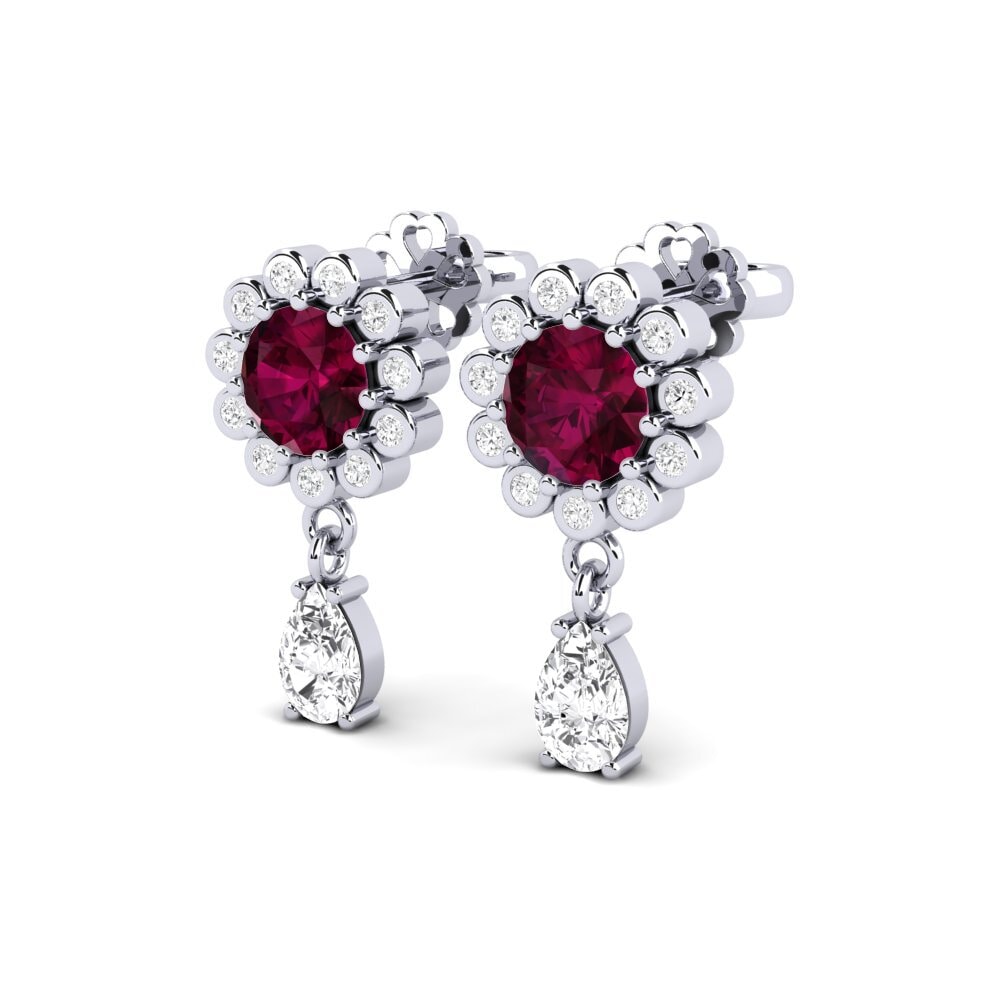 Rhodolite Garnet SYLVIE Earring Svetlo