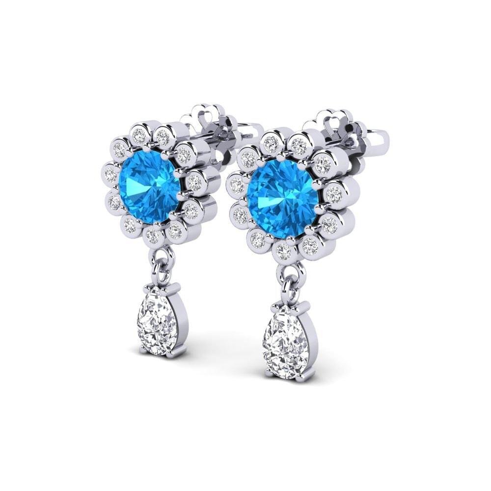 Blue Topaz SYLVIE Earring Svetlo