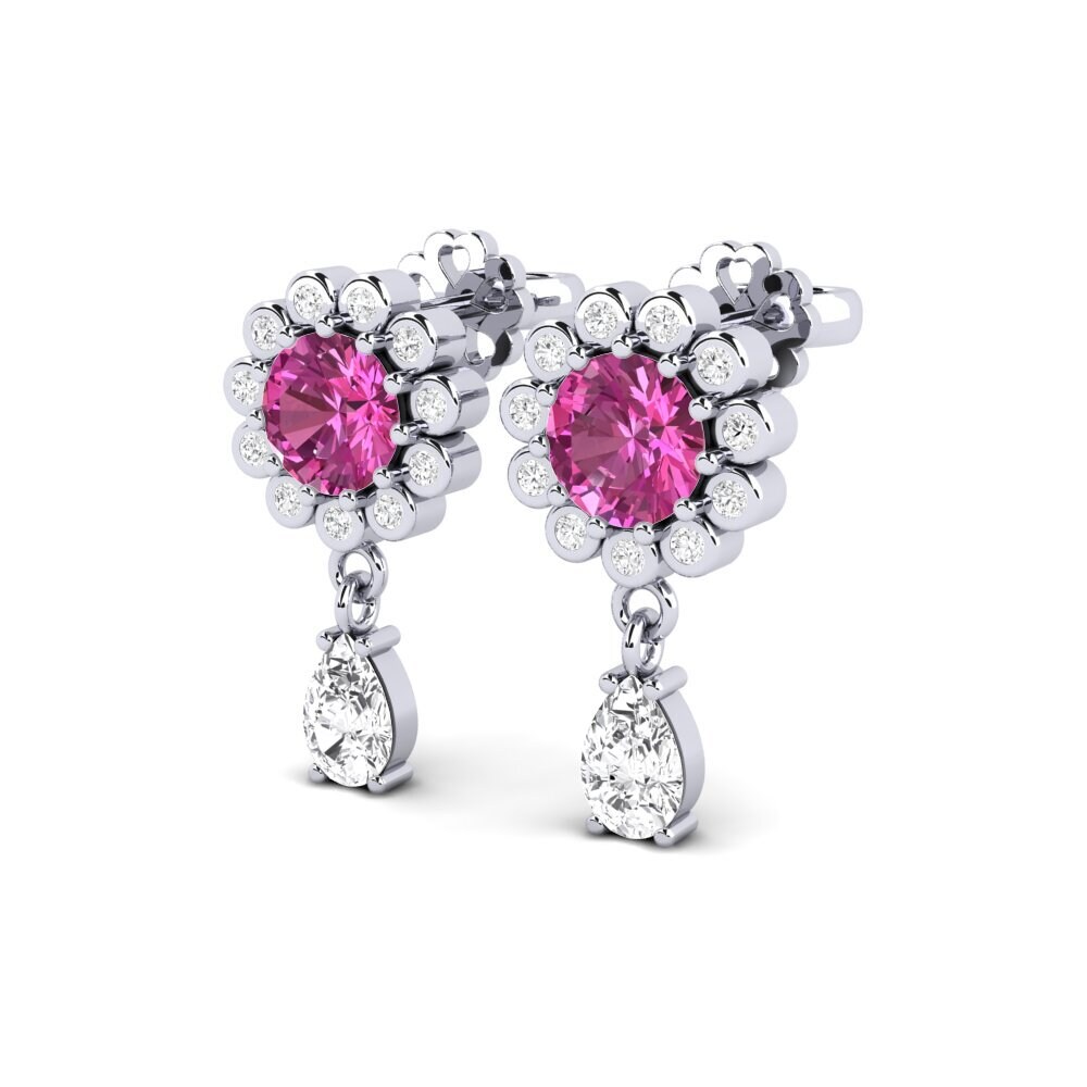 Pink Topaz SYLVIE Earring Svetlo