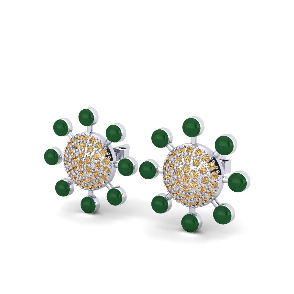 Brown Diamond Women's Earring Svoboda