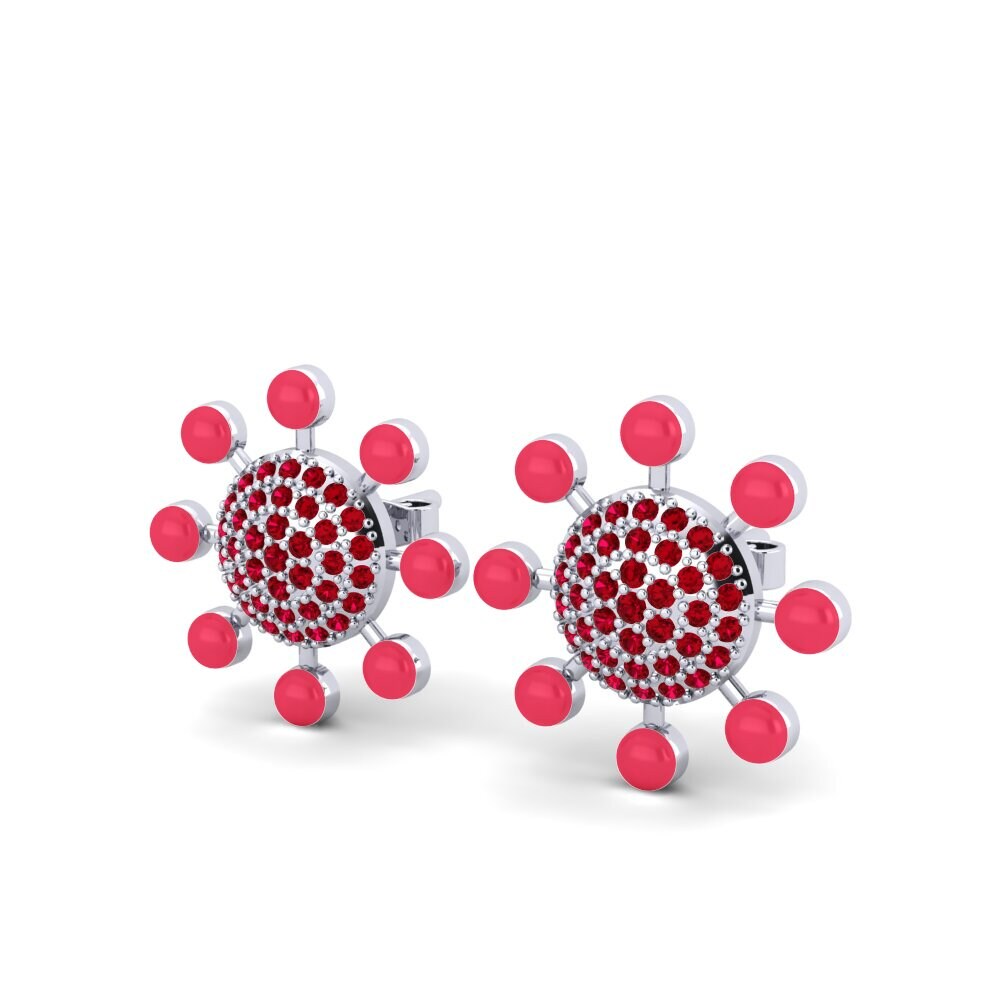 Red Zirconia Women's Earring Svoboda