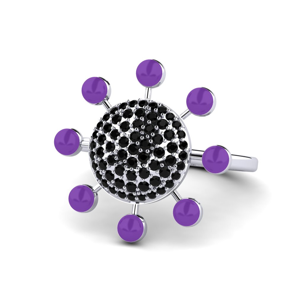 Zafiro negro Anillo Svoboda