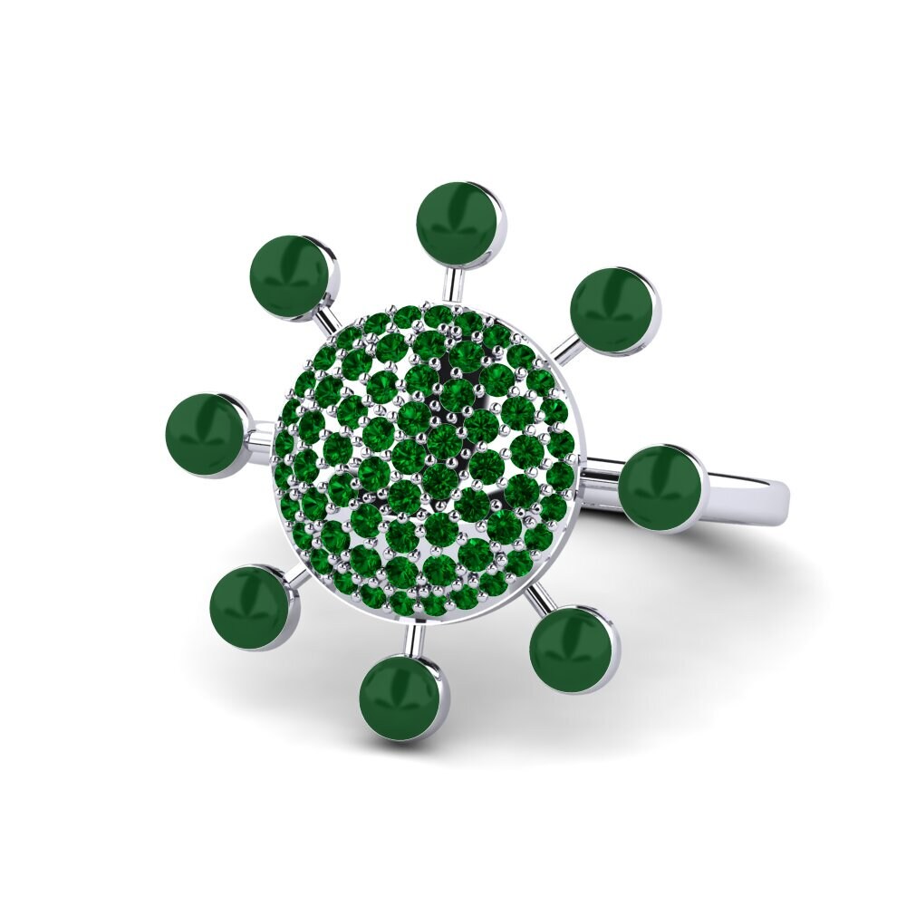 Zircone Verde Anello Svoboda