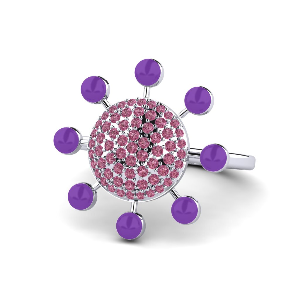 Granate Rhodolite Anillo Svoboda