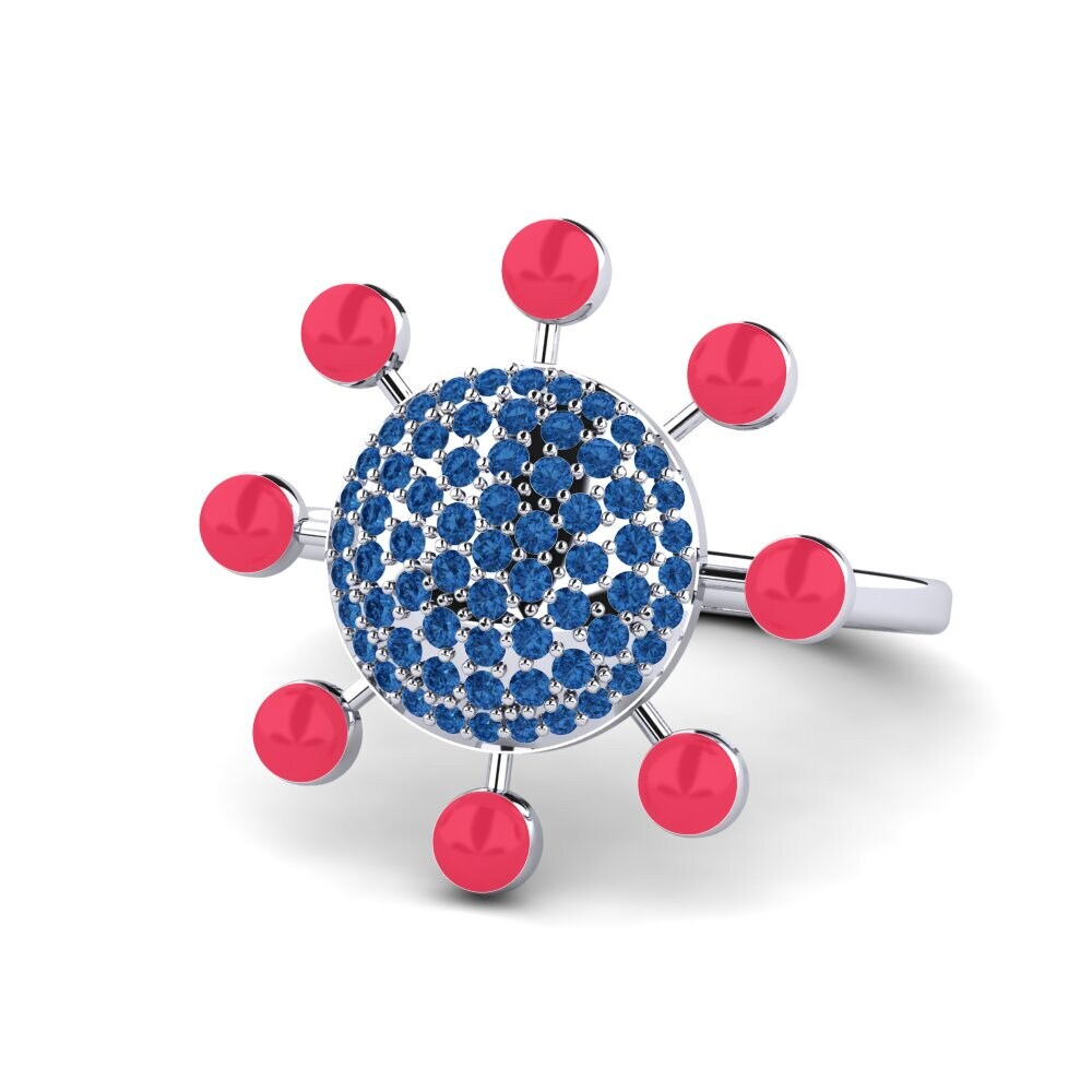 Dunkelblauer Zirkonia Ring Svoboda