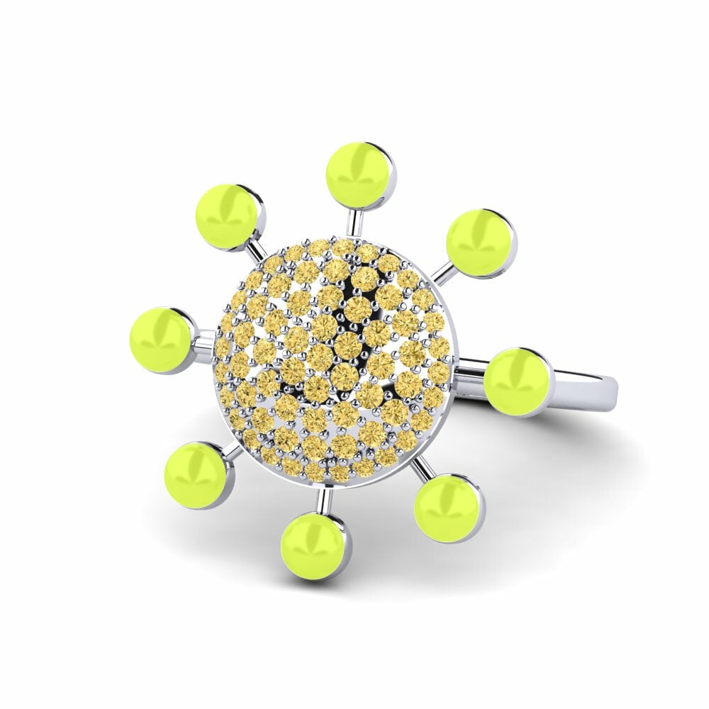 Bagues de fiançailles Diamant Jaune Fusion