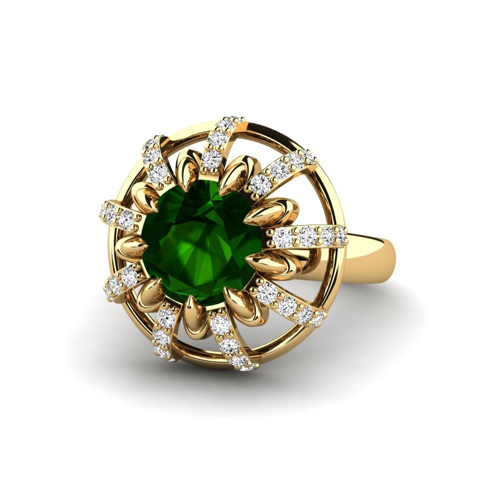 Green Tourmaline Engagement Ring Swerve