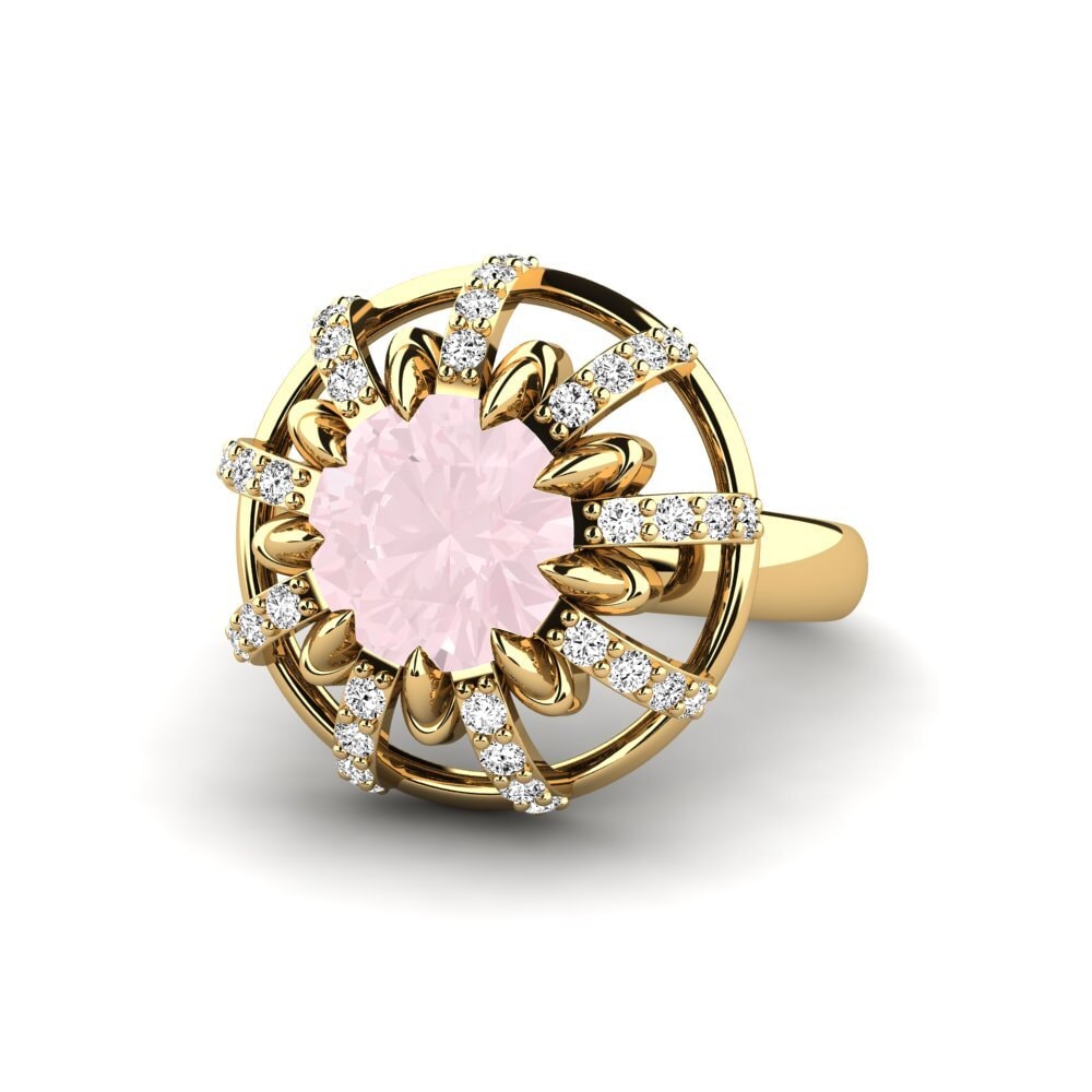 Rose Quartz Engagement Ring Swerve