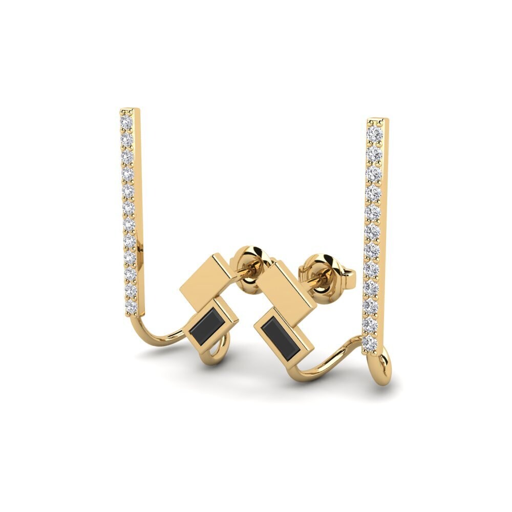 Black Sapphire Women's Earring Swetlost