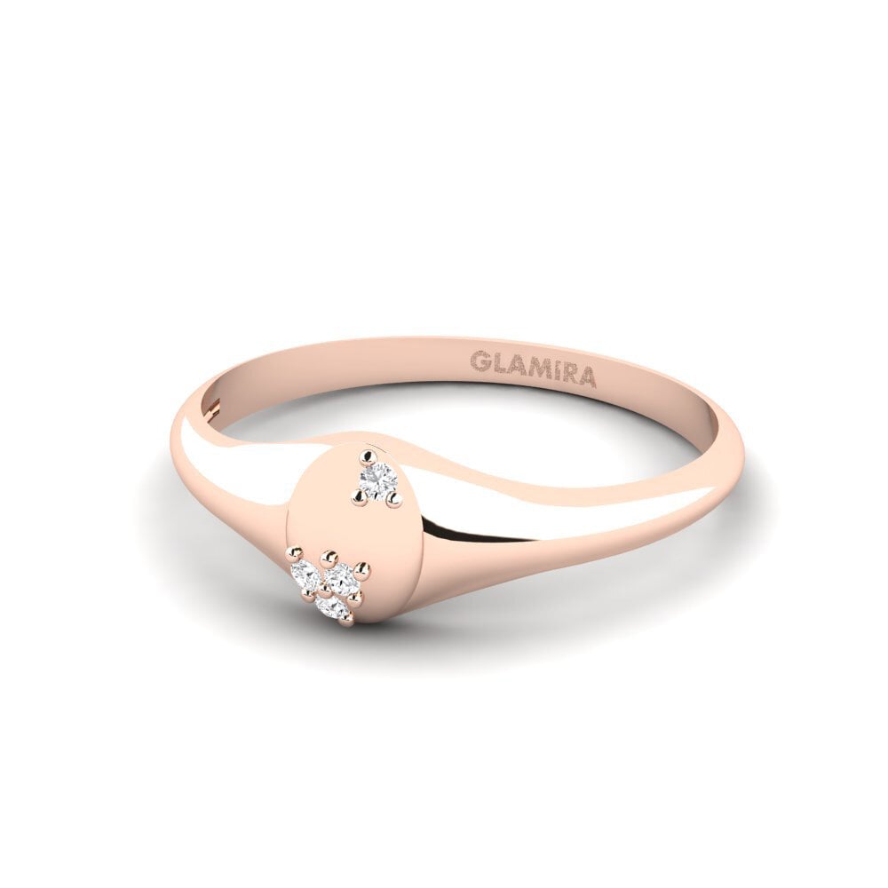 14k Oro Rosa Anillo Sybisl