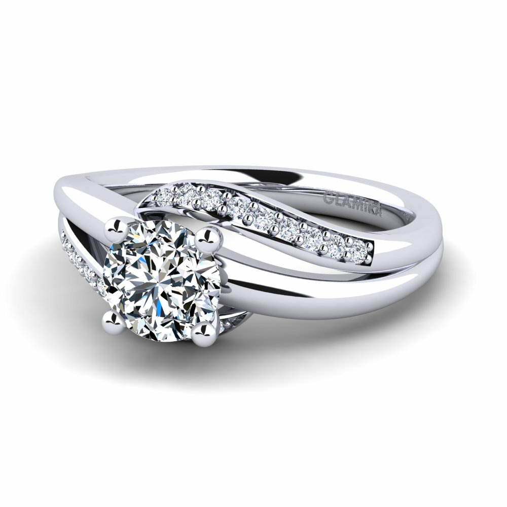 Zirconia Engagement Ring Sydney 0.8 crt