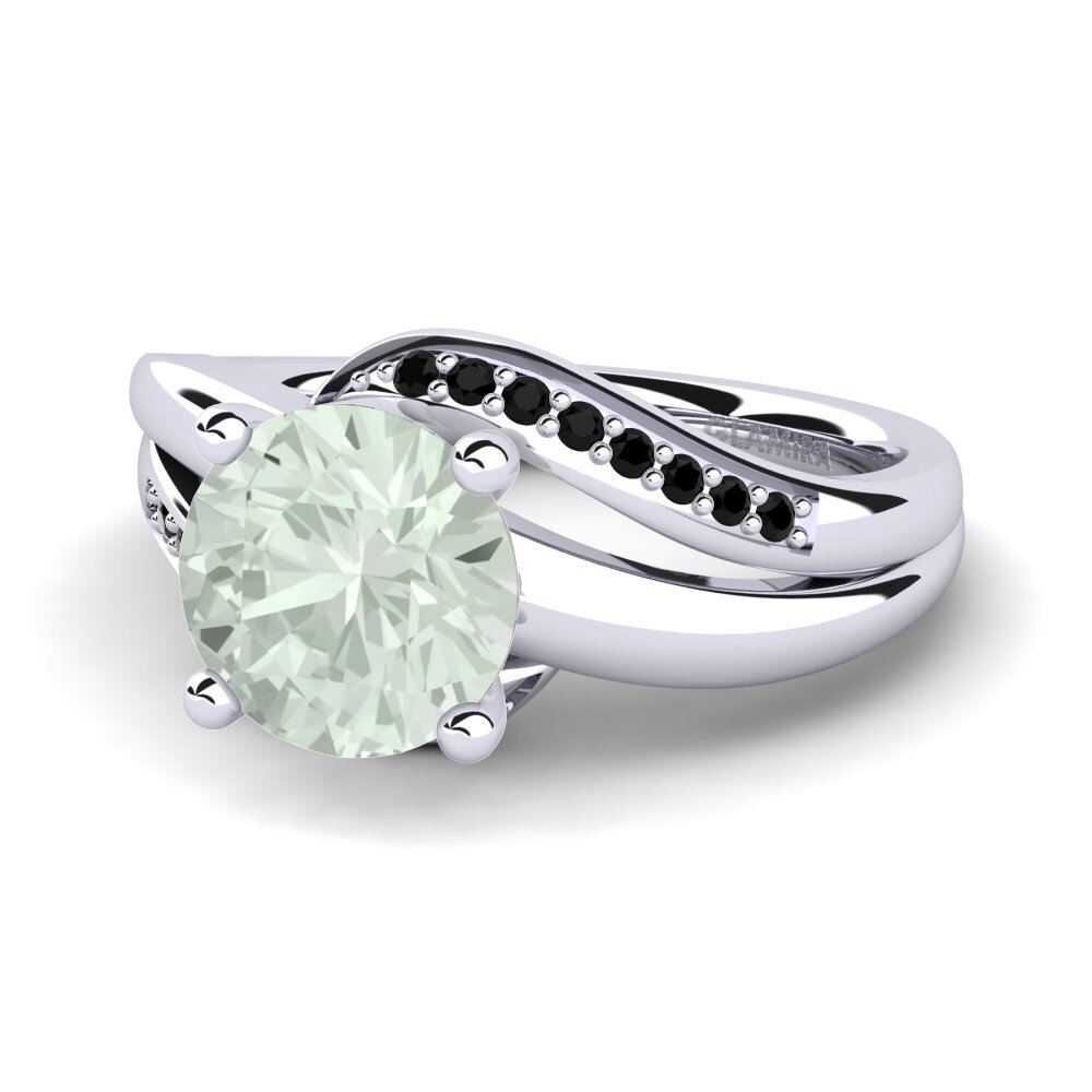 Green Amethyst Engagement Ring Sydney 2.0 crt