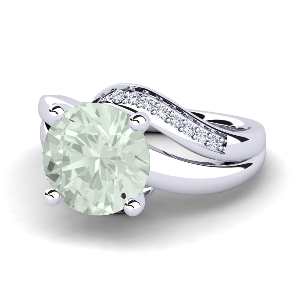 Green Amethyst Engagement Ring Sydney 3.0 crt