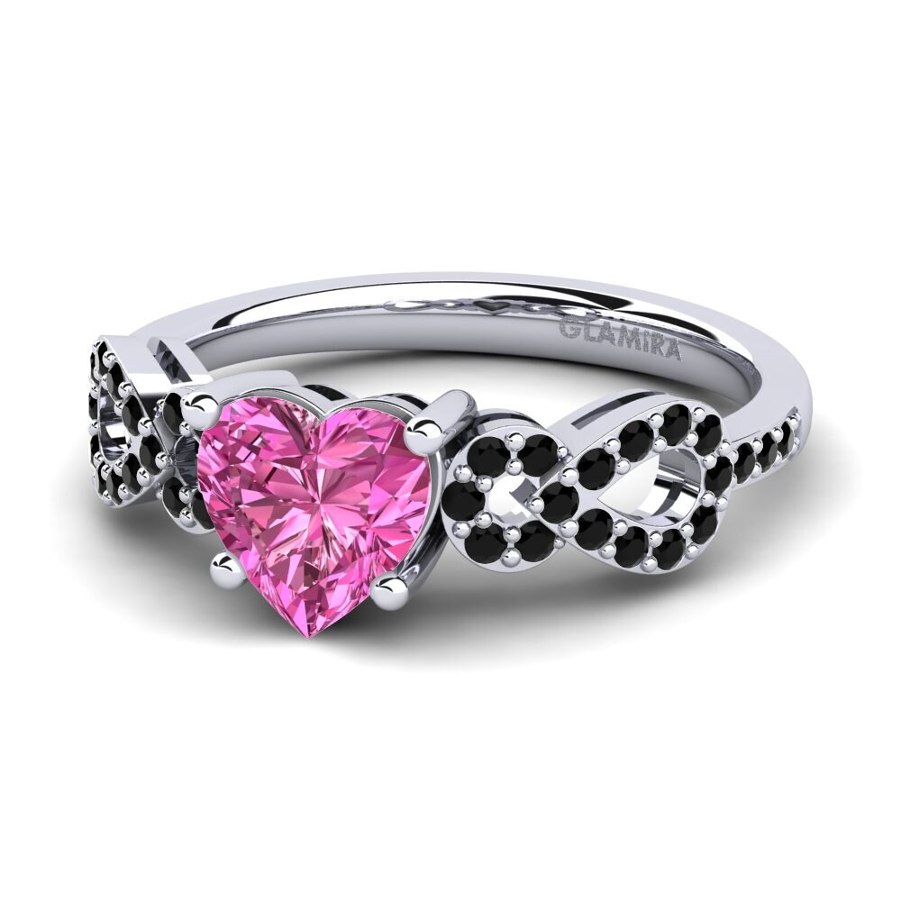 Pink Topaz Engagement Ring Sylvia