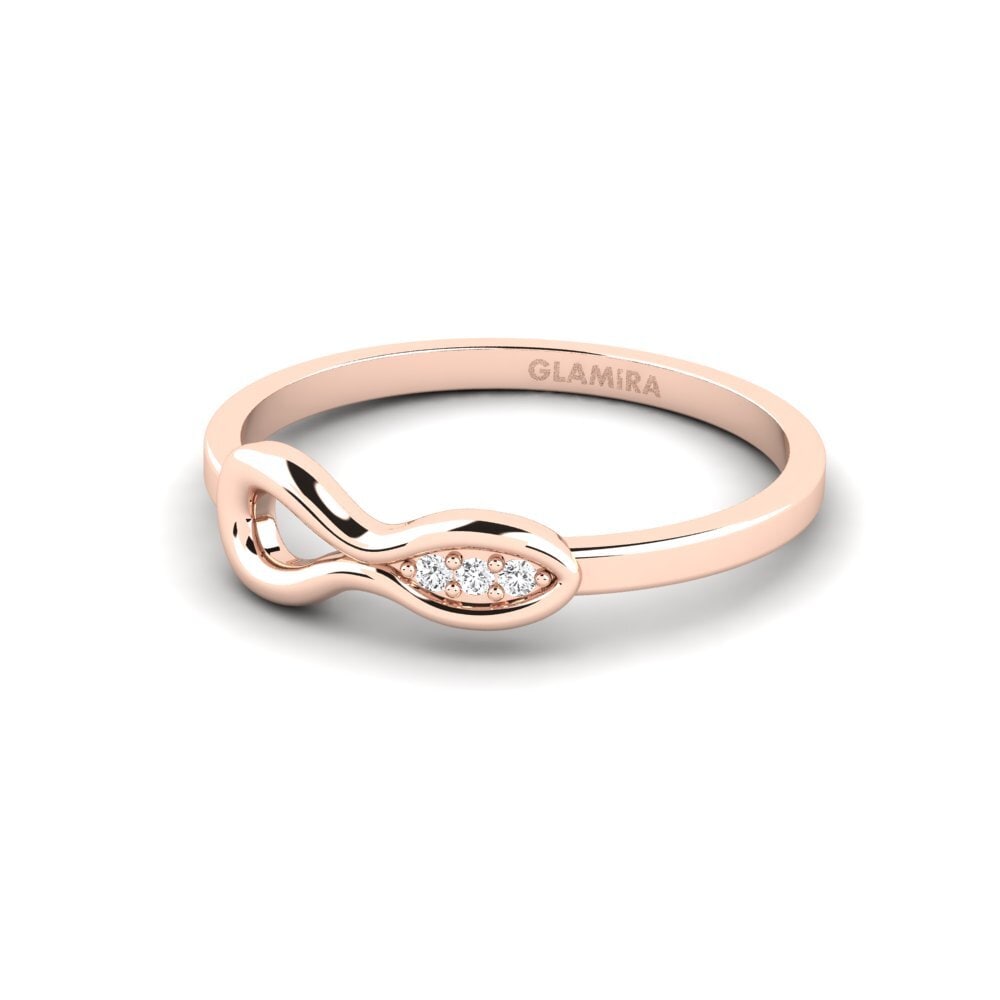 9ct Rose Gold Stackable Ring Symbolse