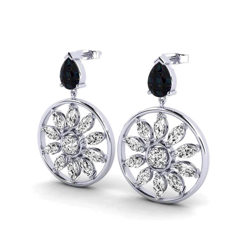 Black Opal Women's Earring Syntia