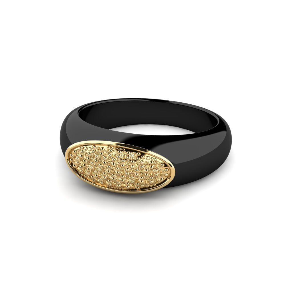 Diamante café Anillo Taalty