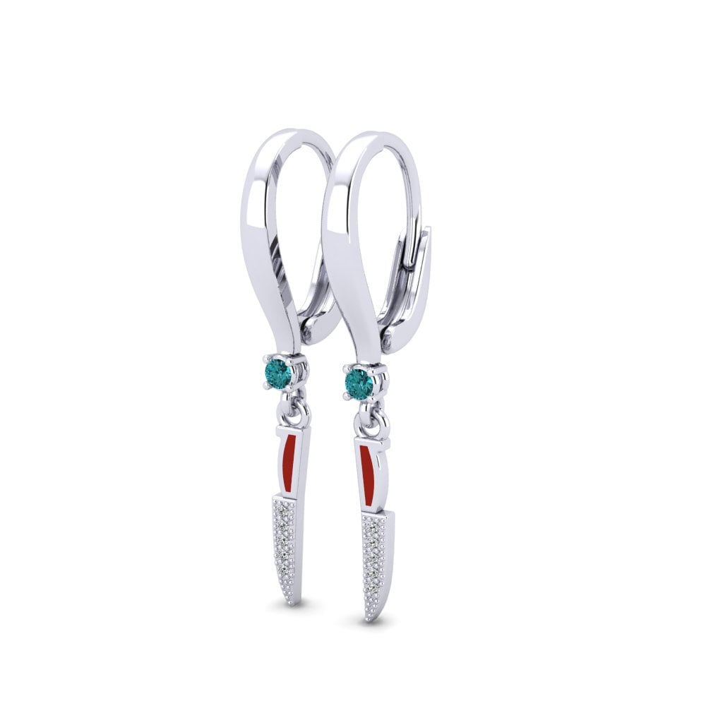 Diamante Azul Pendiente de mujer Tacet