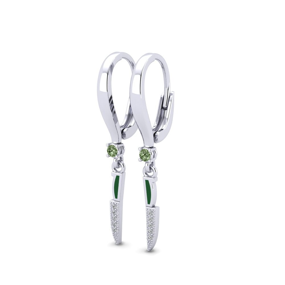 Diamante Verde Pendiente de mujer Tacet