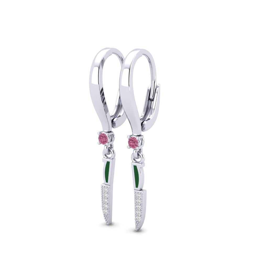 Rhodolite Garnet Women's Earring Tacet
