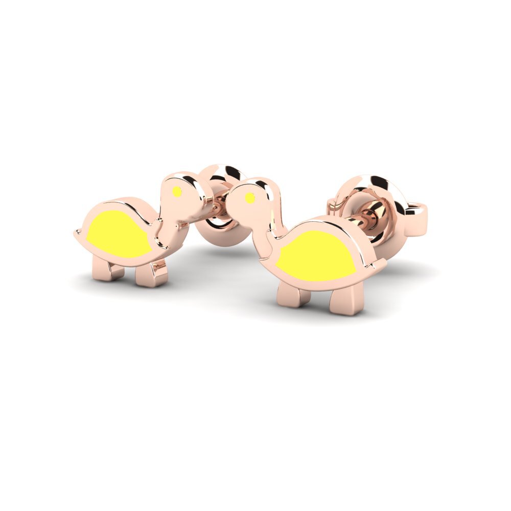 9k Oro Rosa Pendiente para Niño Taget