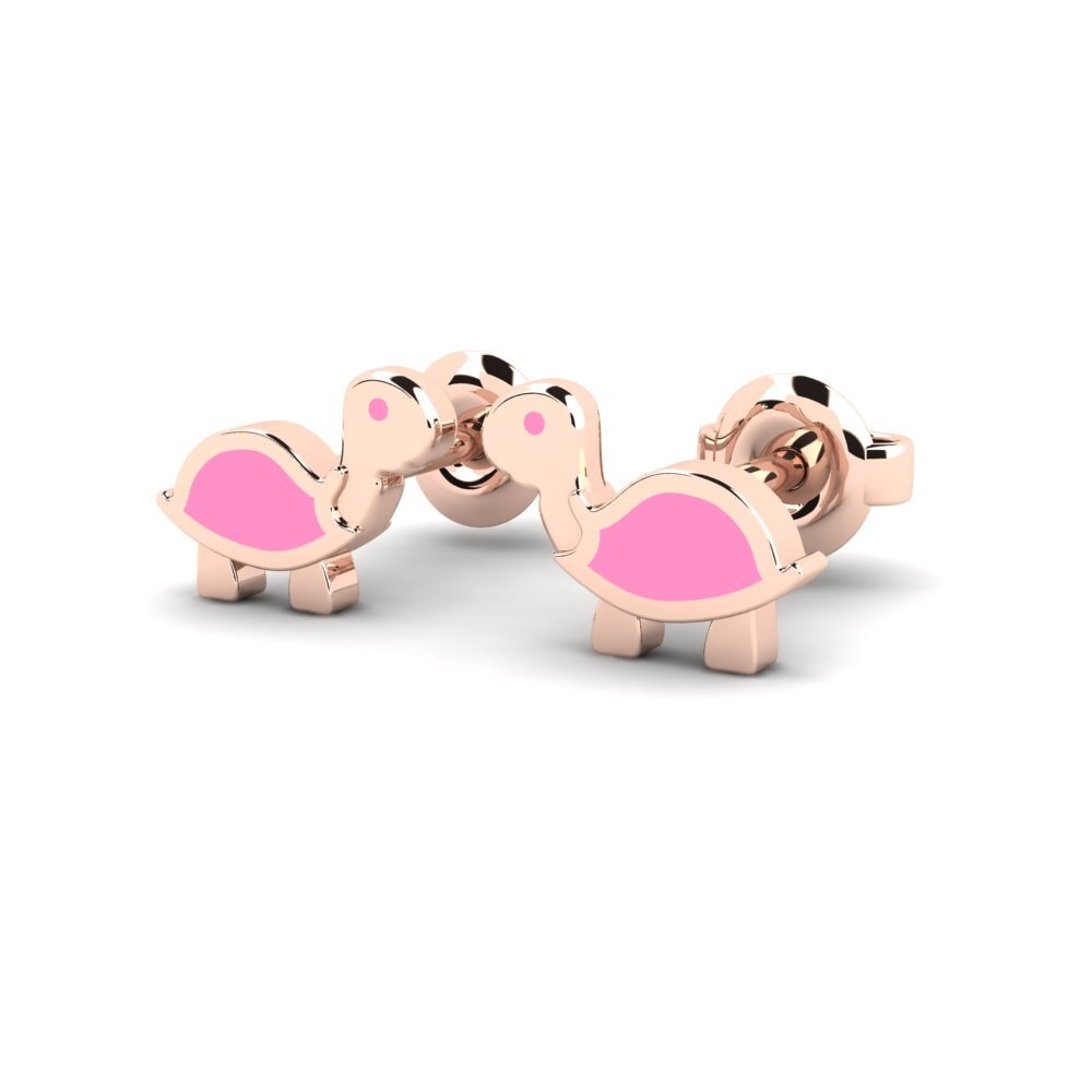 18ct Rose Gold Kid's Earring Taget