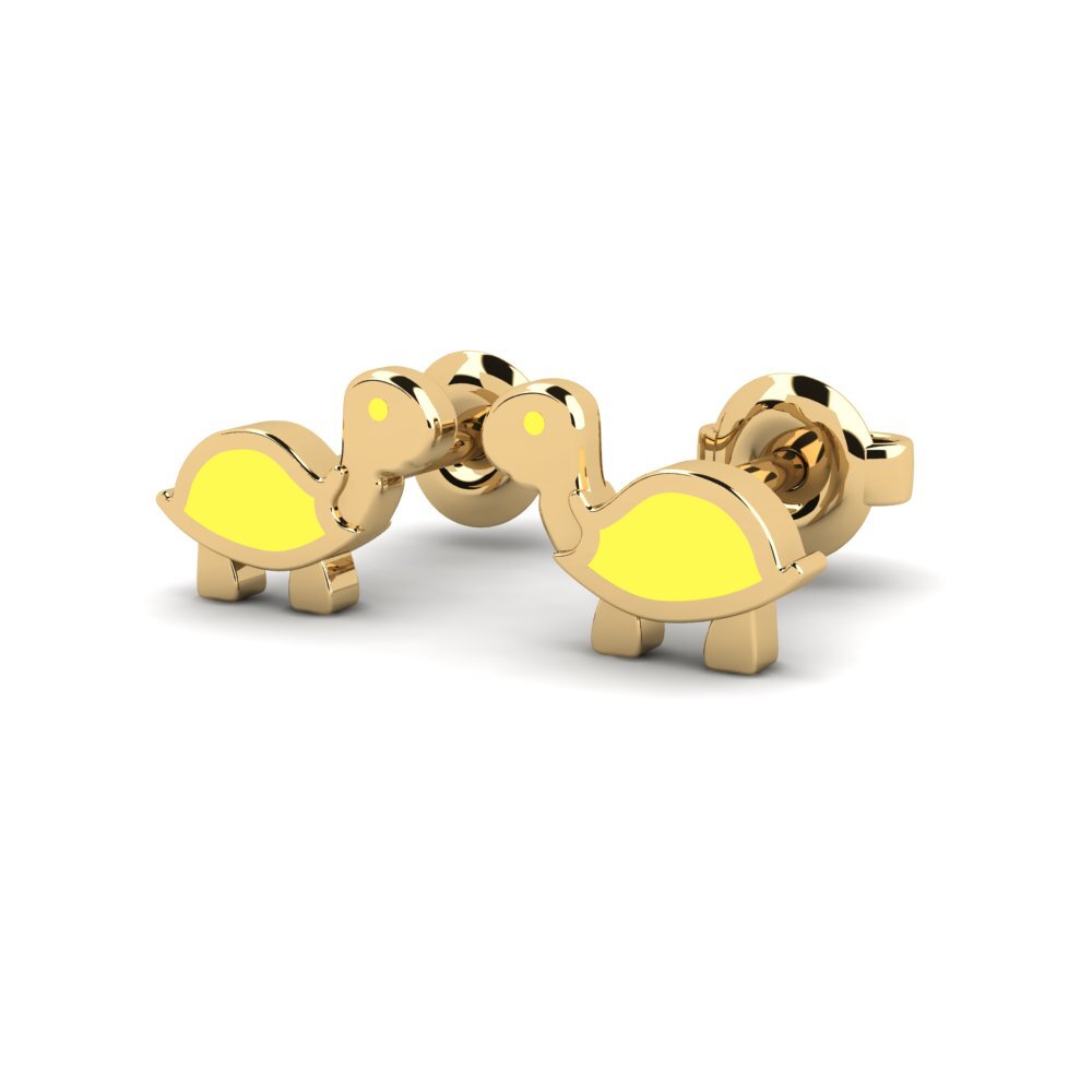 9ct Yellow Gold Kid's Earring Taget