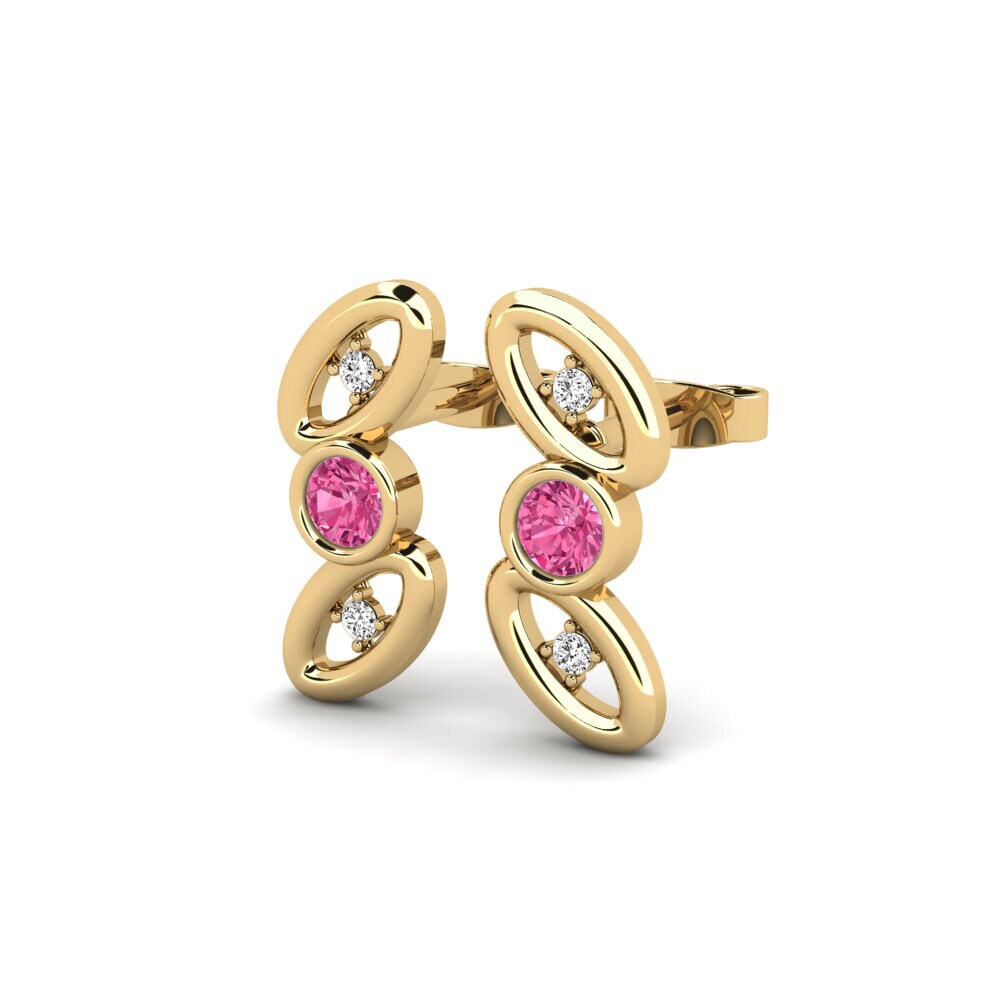 Pink Tourmaline Women's Earring Taillu