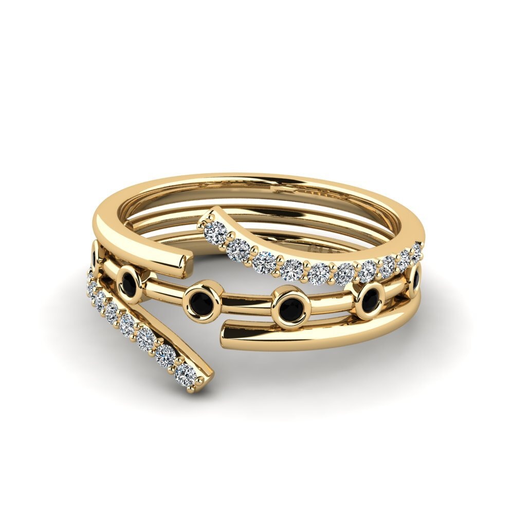 Zafiro negro Anillo Taldenc