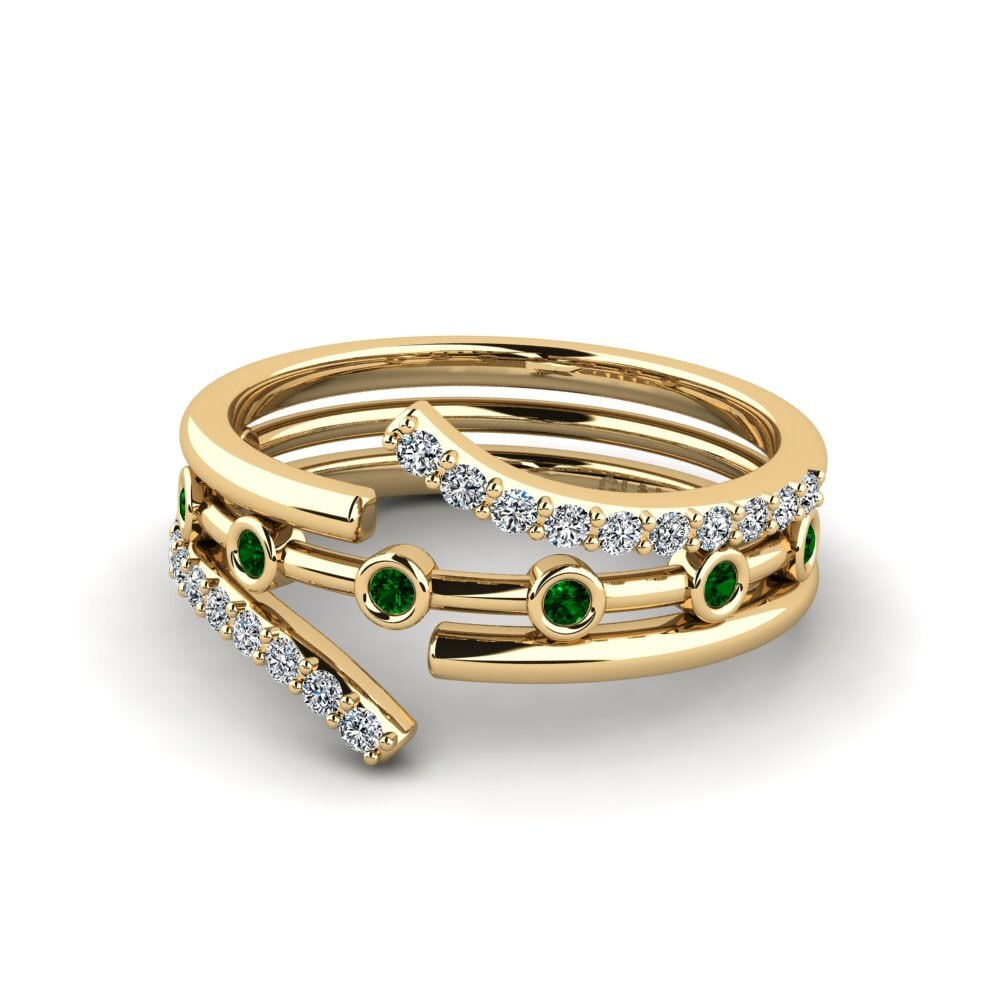 Zircônia Verde Anel Taldenc