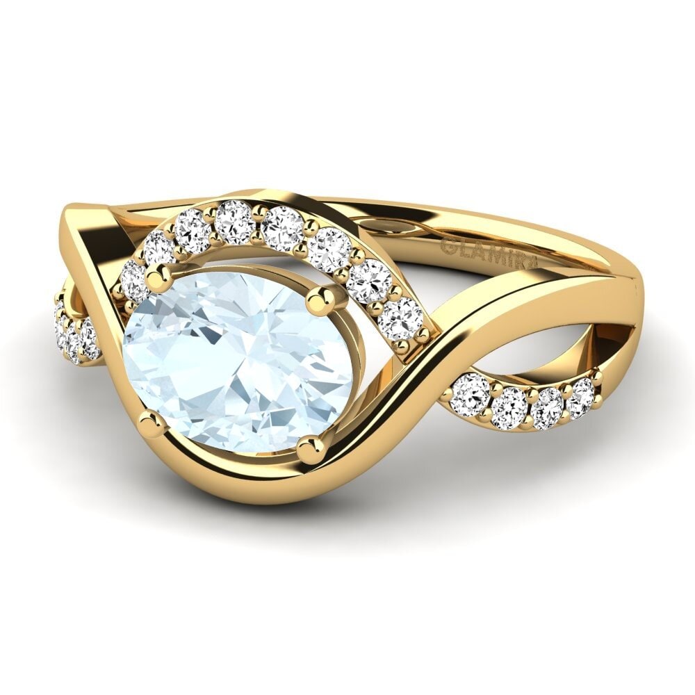 Aquamarine Engagement Ring Talia