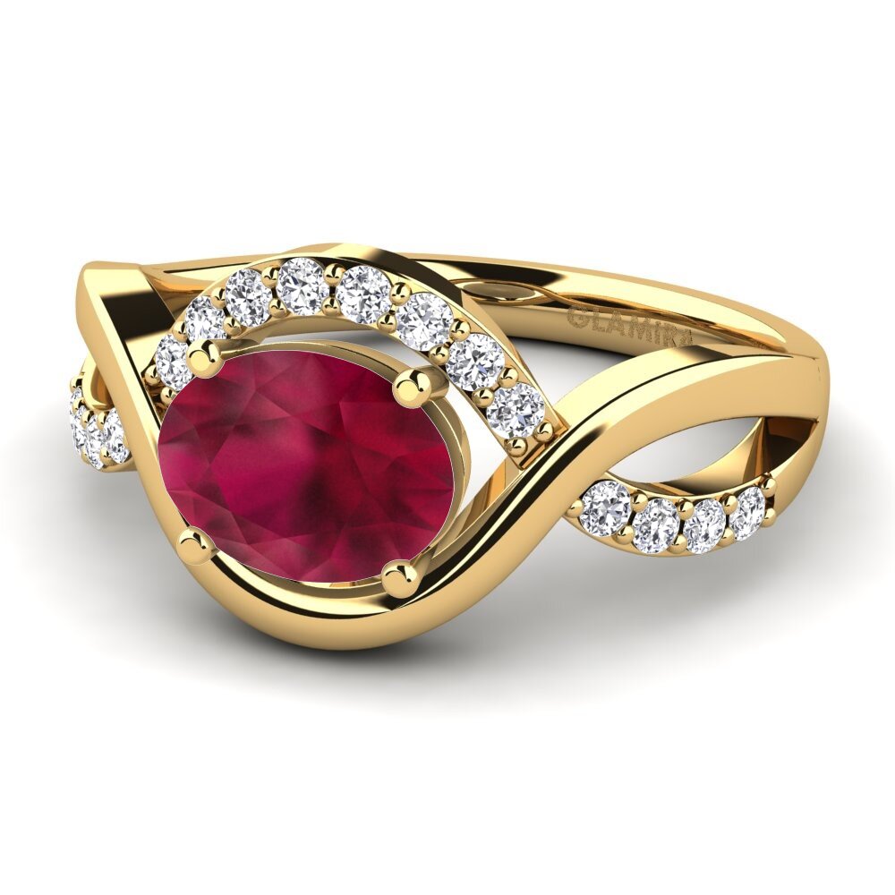 Ruby Engagement Ring Talia