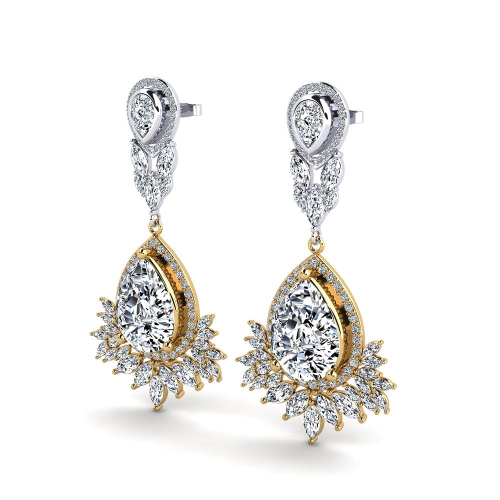 14ct Yellow / White Gold Women's Earring Talisha