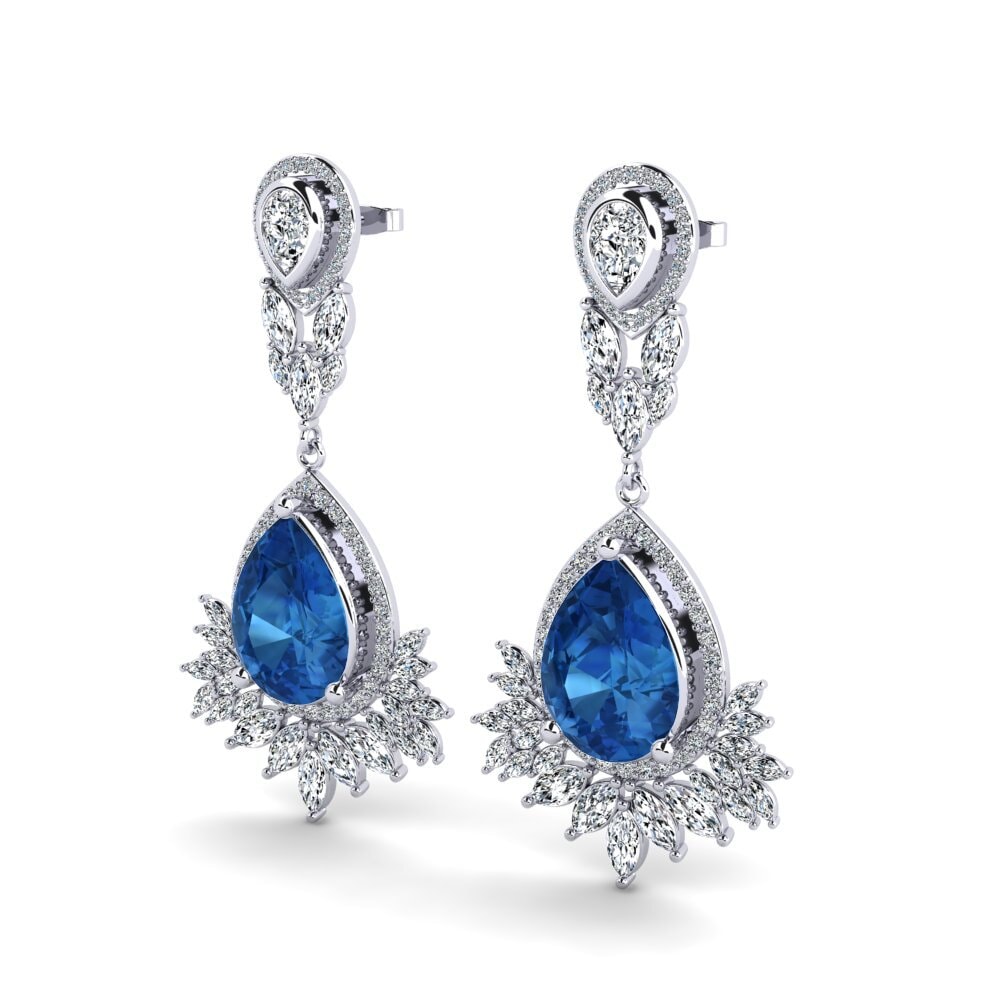 Dark Blue Zirconia Earring Talisha