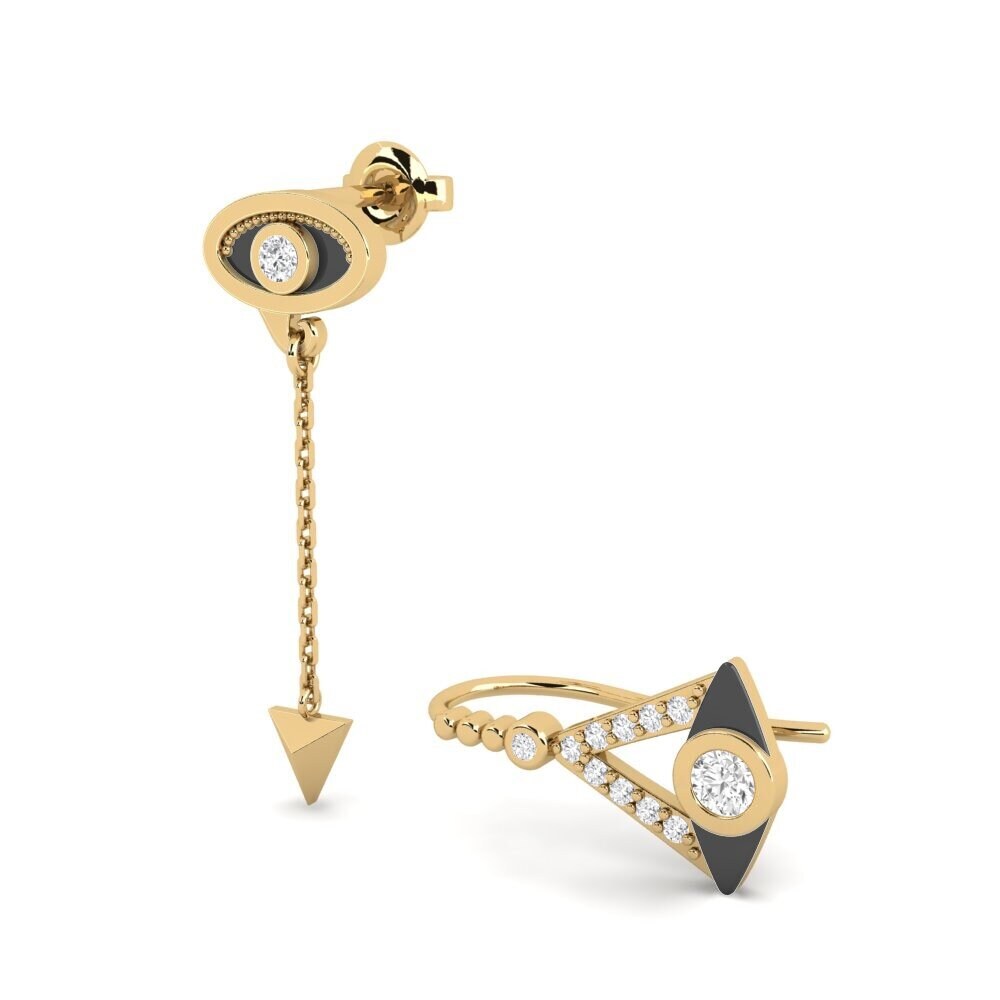 Saphir Blanc Boucle d'oreille femme Talismans Set