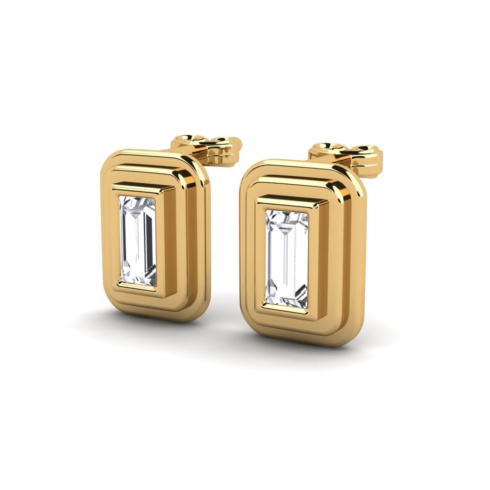 Baguette Lab Grown Diamond Women's Earring Tama
