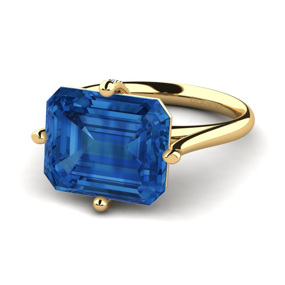Dark Blue Zirconia Ring Tamanna