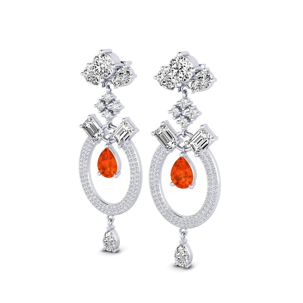 Fire-Opal Women's Earring Tandra