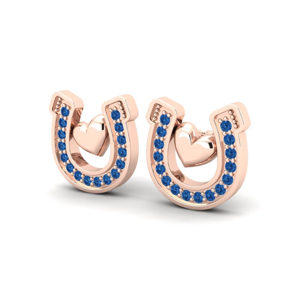 Donker Blauwe Zirkoon Dames Oorbellen Taniel