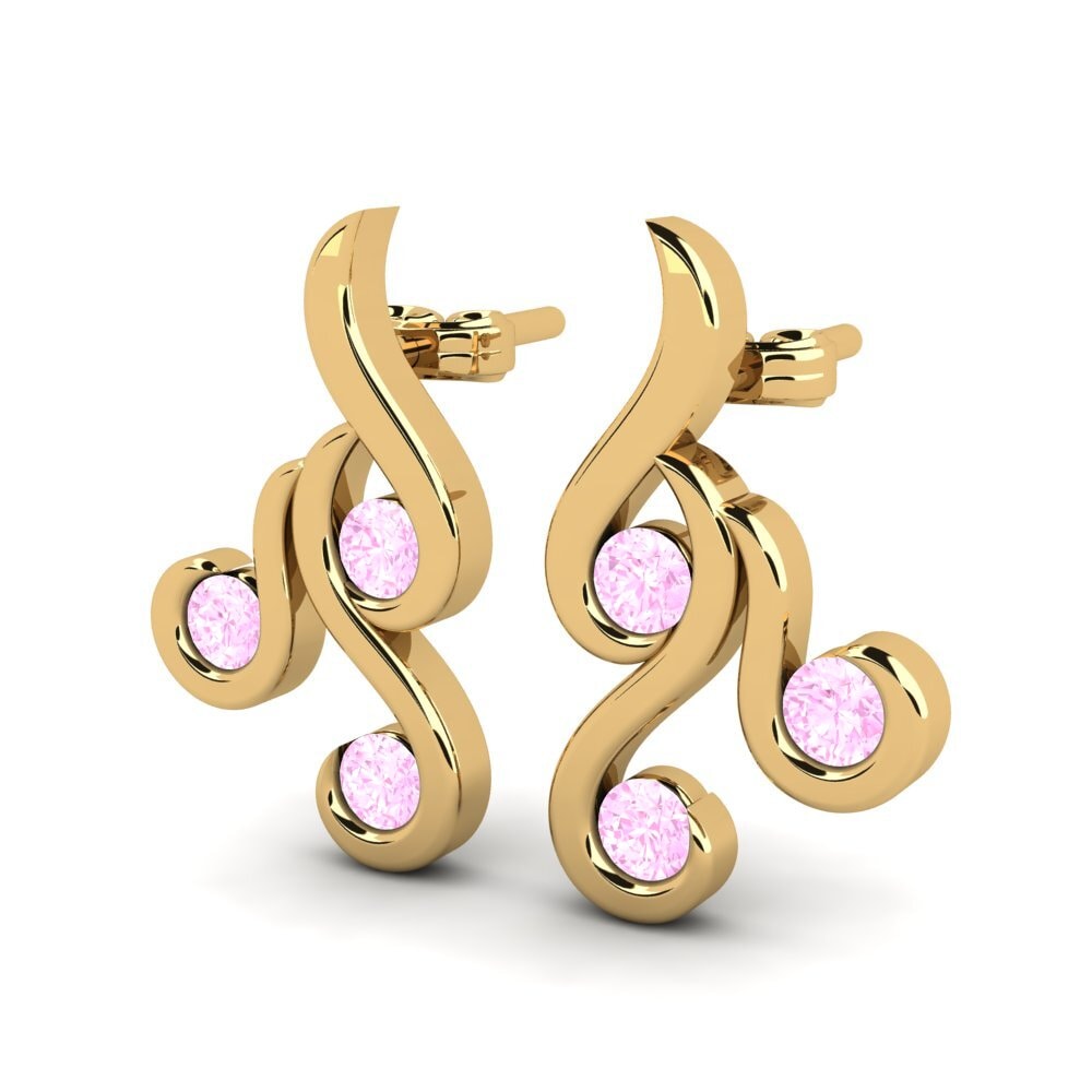 Pink Sapphire Women's Earring Tanika